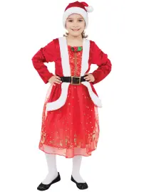 Santa Girl Nissekostume Børn