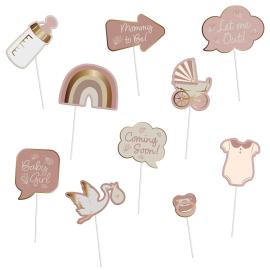 Baby Girl Foto Props 10-pak