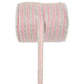 Bånd Pink/Hvid