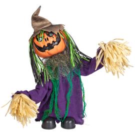 Animeret Dansende Græskar-fugleskræmsel 115 cm