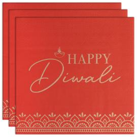Servietter Happy Diwali 16-pak