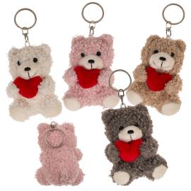 N&oslash;glering Bamse med Hjerte