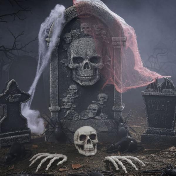 Dekorationssæt Kirkegård Halloween