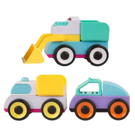 Stabelbare Legetøjsbiler 3-pak