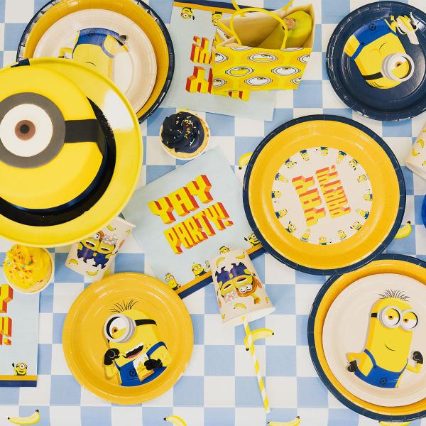 Minions Papirassietter 18 cm 6-pak