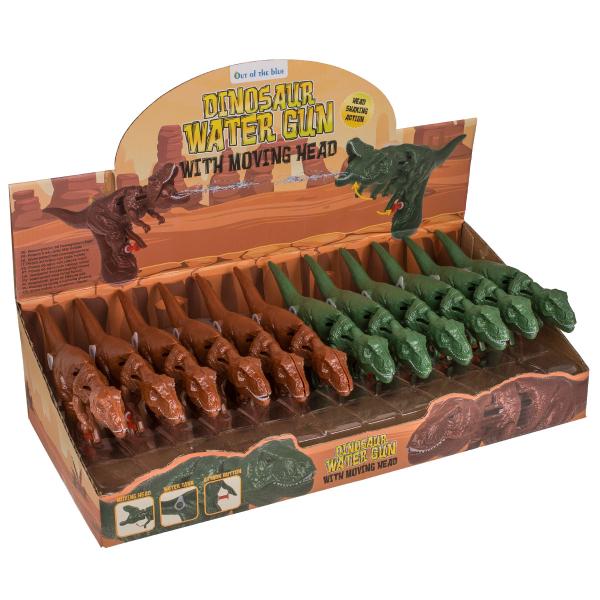 Vandpistol Dinosaur med Bevægeligt Hoved 21 x 11 cm