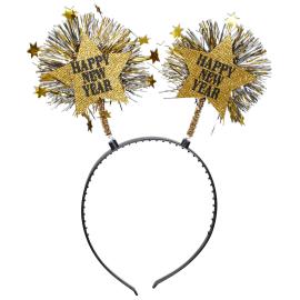 Happy New Year H&aring;rb&oslash;jle med Guldstjerner