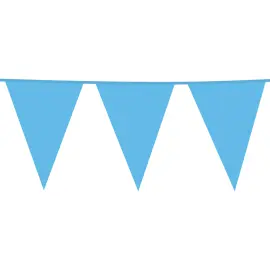 Flagguirlande Stor Babyblå