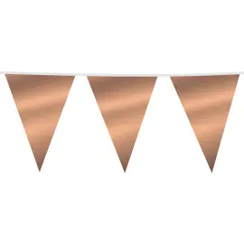 Flagguirlande Stor Rosaguld