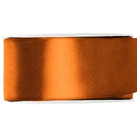 Satinb&aring;nd Rustorange 25 mm