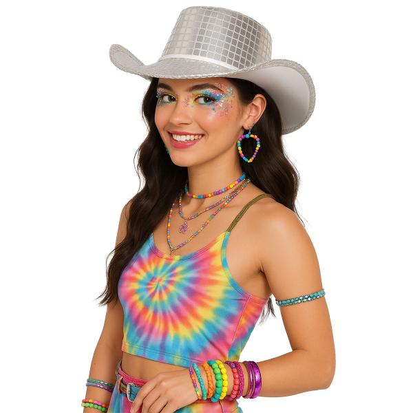 Cowboyhat Disco Sølv