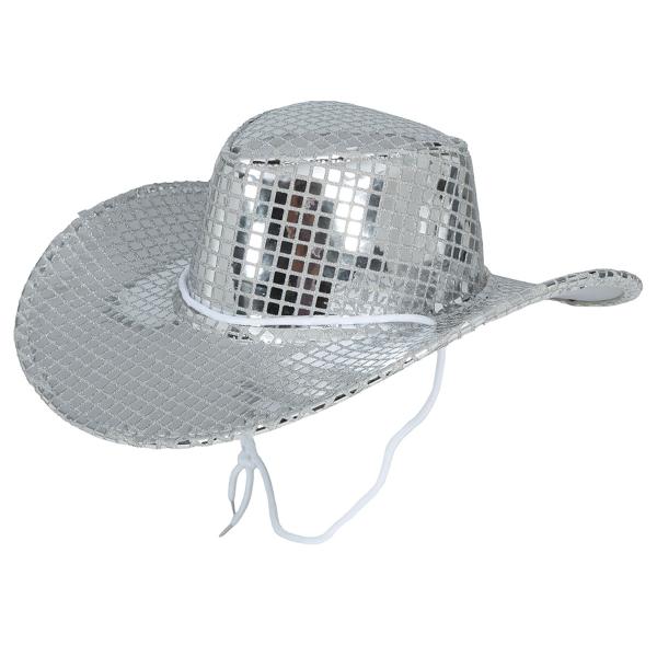 Cowboyhat Disco Sølv