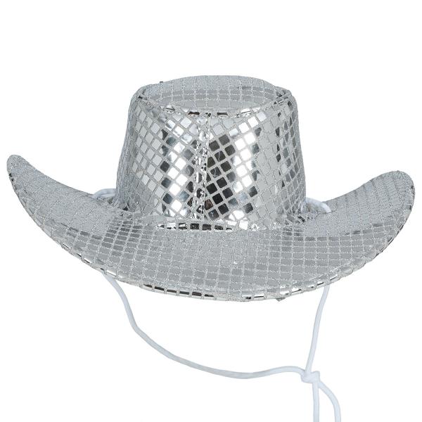 Cowboyhat Disco Sølv