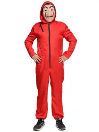 Rød Jumpsuit Kostume