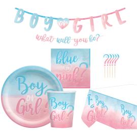 Babyshower Sæt Boy or Girl 35-pak