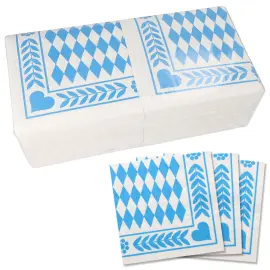 Oktoberfest Engangsservietter Bayersk 250-pak