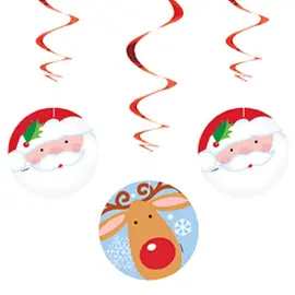 Hængende Dekorationer Rudolf og Julemanden