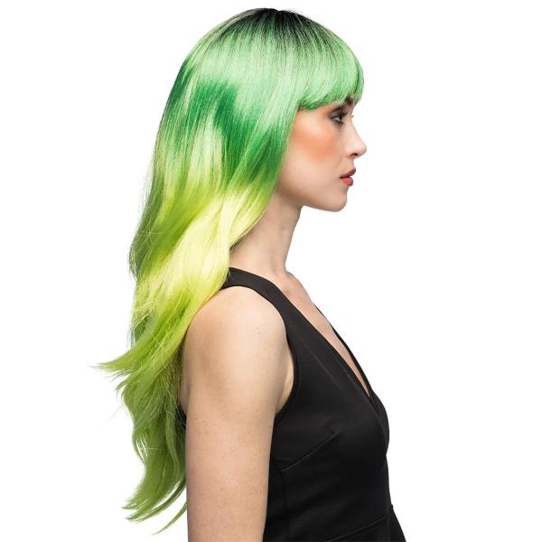 Paryk med Pandehår Grøn