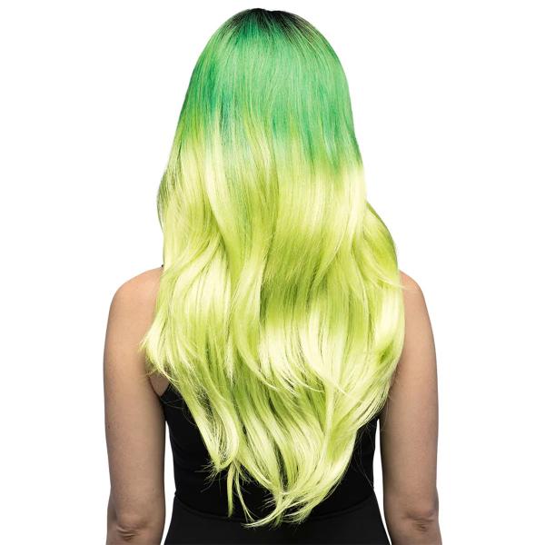 Paryk med Pandehår Grøn