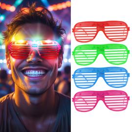 Gitterbriller med LED-lys