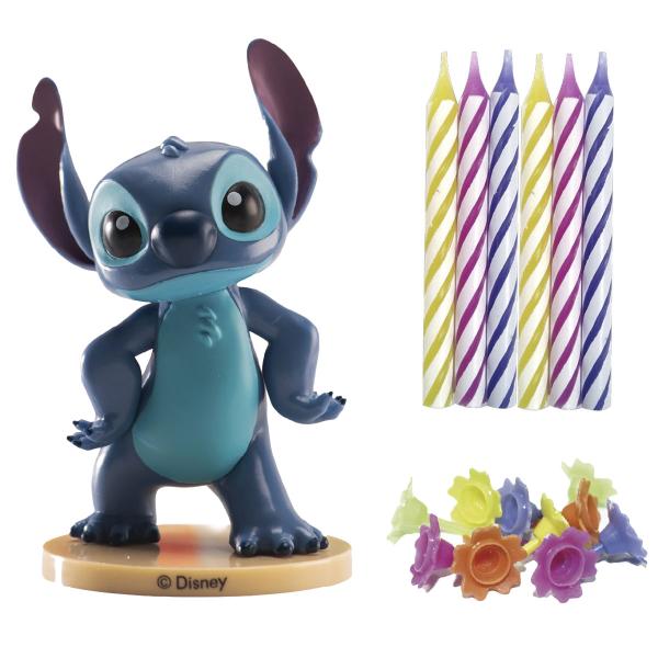 Stitch Kagefigur med 10 Kagelys