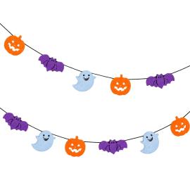 Guirlande med Halloweenfigurer
