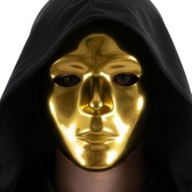 Ansigtsmaske Metallic Guld