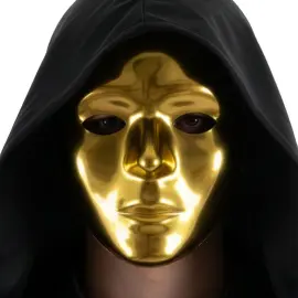 Ansigtsmaske Metallic Guld