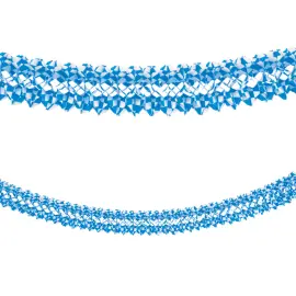 Oktoberfest Guirlande Bayersk Bl&aring;/Hvid 4 m