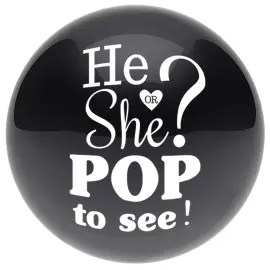He or She Pop To See Konfettiballon