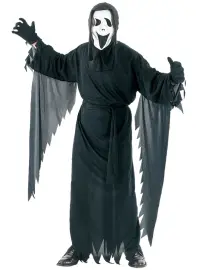 Skrigende Spøgelse Kostume med Maske