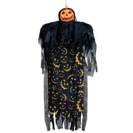Hængende Halloween Græskar med Lys & Lyd