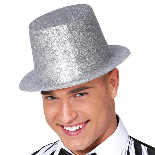 Glitterhat Sølv