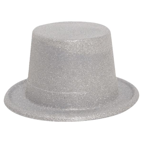 Glitterhat Sølv