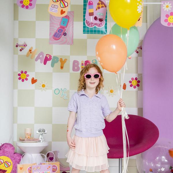 Bogstavguirlande Happy Birthday Boho Girlz
