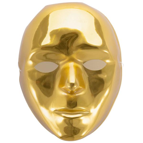 Ansigtsmaske Metallic Guld