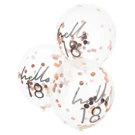 Hello 18 Konfettiballoner