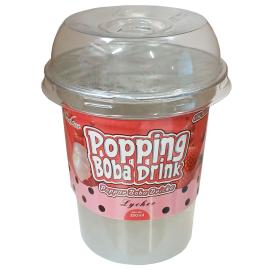Litchidrik med Popping Boba 350 ml