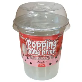 Litchidrik med Popping Boba 350 ml