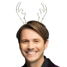 Rensdyrhorn Juleh&aring;rb&oslash;jle med Klokker Guld