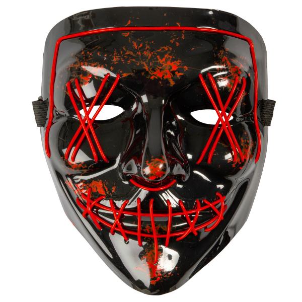 El Wire Purge LED Maske Rød