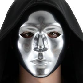 Ansigtsmaske Metallic S&oslash;lv