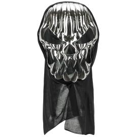 Dødningehoved Helmaske Sølv/Sort