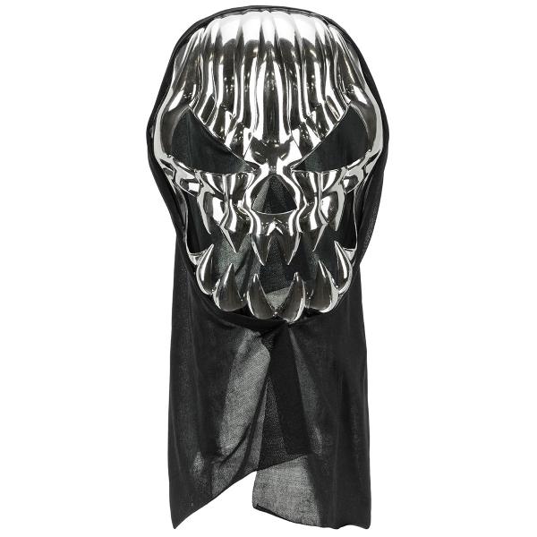 Dødningehoved Helmaske Sølv/Sort