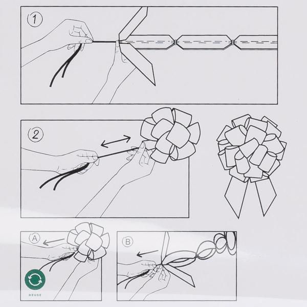 DIY Dekorationsroset Rød 40 cm
