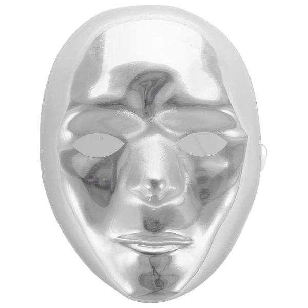 Ansigtsmaske Metallic Sølv