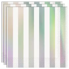 Servietter Holografiske Striber