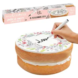 Kagel&aring;g Fondant med Pen Blomster