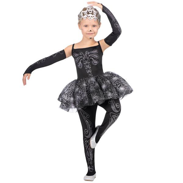 Skelet Ballerina Kostume Børn