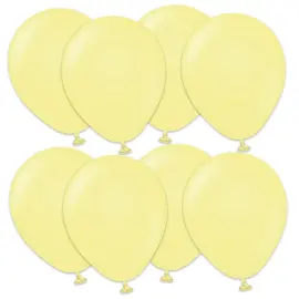 Premium Små Latexballoner Macaron Yellow